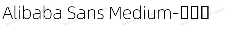 Alibaba Sans Medium字体转换